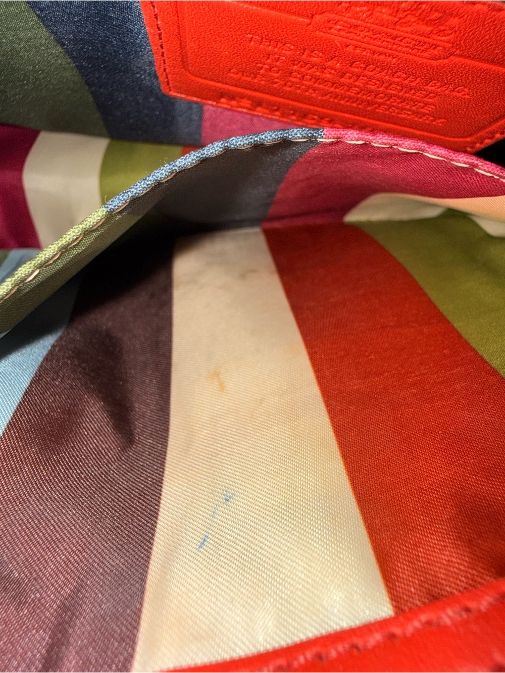 Coach 70th Anniversary Willis Legacy Bag Vermillion Red Orange 19132 - Picture 13 of 17